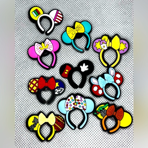 Disney Ears 10pc Croc Charms - Picture 2 of 12